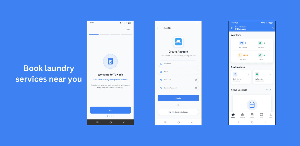 Tuwash Smart Laundry Platform